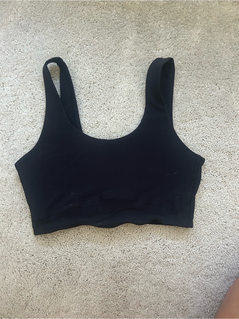 all in motion Black Scoop Sports Bra with Wide Straps